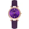 McyKcy marca ocio moda estilo reloj para mujer buena venta esfera púrpura relojes atractivos para mujer reloj de pulsera de cuarzo 296j