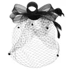 Bandanas véu de noiva Barrettes Tiara Cabelos de cabelo Chapéus Tea Party Hats Europeu e American Miss Fascinator
