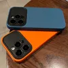 Capa de telefone para iPhone 15 Pro Max 14 Plus 13 Mini 12 11 Candy Color Lente Câmera Borracha de silicone TPU Armadura à prova de choque Capa fosca Escudo de proteção