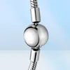 New Moments 925 Sterling Silver Classic Sleek Chain Bracelet Fit Authentic European Dangle Charm For Women Fashion DIY Jewelry3776308