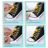 Accessori per parti di scarpe Lacci elastici senza lacci Sneaker Lacci per scarpe Stretching Lock Lacci per scarpe tondi in gomma pigro rapido 231215