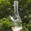 13 Zoll lang H Form Shisha New Glass Bong Perc Rauchwasserrohr + Glasschale