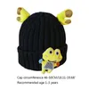 Berretti cartone animato per bambini casual per la rana Cappello a maglia corna di berretto berretto Cappello a maglia pieghevole inverno autunno