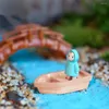 Garden Decorations DIY Ornaments Accessories Resin Craft Retro Wood Boat Model Figure Toys Micro Decoration