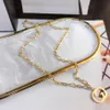 Colliers pendentif de style de mode accessoires exquis bijoux de créateur classique pour femmes design saveur artistique luxe 18 carats Gold-pl272I