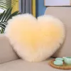 Federa per cuscino Fodera per cuscino in peluche Fodera per cuscino decorativa in cotone morbido a forma di cuore Shaggy Fluffy Soggiorno Camera da letto Federa per cuscino 231214