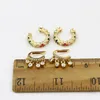 Hoop Earrings 10 Pairs Tiny Lovely Zirconia Ear Cuff Jewelry Simple Metalic Women Gift 30806