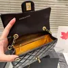 8 Colors 20cm Women Designer Classic Flap Bag Quilted Leather Diamond Gold Ball Metal Hardware Adjustable Chain Luxury Makeup Purse Cross Body Shoulder Handbag