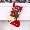 Christmas supplies imitation leather socks gift bag men women exquisite gift bag Christmas decorative red candy socks