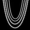 Hiphop legal designer colar para mulheres mens colar correntes ed corda de aço inoxidável ouro prata preto sul-americano necklac348z