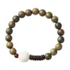 Strang buddhistische Perlen Handschnur männlich weiß Bodhi Wurzel Lotus Armband Sandelholz weiblich künstlerisch Volksliebhaber Edelstein