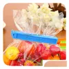 Clips de sac 10pcs Clip de scellage alimentaire en plastique Thé Fresh-Kee Snack Résistant à l'humidité Cadeau pratique en gros Drop Livraison Maison Jardin Hous Dhcgq