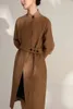 Kopa damska płaszcza jesień pasa streetwearu płaszcz wiatrówki w środkowej długości