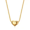 Hanger kettingen gouden kleur minimalistisch gladde kleine liefde hart voor vrouwen chokers 2023 trend mode feest cadeau sieraden