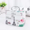 Cosmetic Bags Cases Makeup Travel Bag Printed Portable Mirror Cosmetic Storage Box Zipper Case Boxes Portable High-Capacity Box Leather Storage 231215