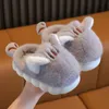 Slipper Children Cotton Shoes Winter Cute Cartoon Cat Boys and Girls Warm Non Slip Home Baby Slippers Kids Fashion Casual Shoes 231215