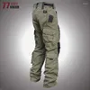 Pantalons pour hommes Intruder Tactique Hommes Militaire Multi-poche Secret Service Army Pantalon de combat Pantalon de chasse résistant à l'usure en plein air