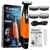 Aparador de cabelo Kemei KM 1910 Masculino Profissional Navalha Barbeador Elétrico À Prova D 'Água Para Homens Barba Recarregável 231214