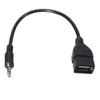 Nuevos adaptadores para ordenador portátil, cargadores, convertidor de reproductor MP3 para coche, conector de Audio auxiliar macho de 3,5mm a USB 2,0, Cable convertidor hembra, adaptador