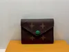 Victorine Vintage Wallet держатель кошелек кошелек разноцветные кнопки компактные дизайн в стиле конверта для счетов и карт красочные кнопки