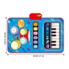 Claviers Piano Piano électronique tambour jouets Montessori jouets musique couverture cadeaux clavier Musical tapis de jeu éducation précoce pour enfants enfant 231214