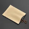 Sacchetti per imballaggio in carta kraft con apertura superiore piatta multi-formato Custodia per alimenti sottovuoto con apertura superiore Foglio di alluminio Caffè Tè in polvere Drysaltery 266N