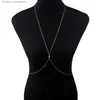 Other Fashion Accessories Women vintage fashion Crossover Star Harness Bikini Bo Belly Waist Necklace Chain JewelryL231215