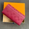 Womens Luxury Genuine Leather long classic purses Designer quality wallets passport card holder wallet pouch Purse