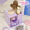 Storage Boxes Bins Cute Desktop Stationery Organizer Office Home Pen Holder Rack Kawaii Ins Cosmetic Box with Drawer 231215