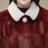 女性の毛皮zxryxgs冬のフェイクジャケットエレガントなトレンディコート2024厚い暖かさの貴族ミンクの服