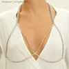 Andra modetillbehör Nya enkla bröstkedjor Bikini -smycken för kvinnor Crop Top Brazilian Summer Beach 2023 Fashion Bra Chain Brest Bo Jewelry Giftl231215