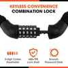 Bike Locks VALUEMAX 6*1000mm Bike Chain Lock 5 Digit Password Combination Anti-Theft Bicycle Lock MTB Mountain Bike Lock 231214