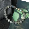 Brin Flash bleu clair pierre de lune Bracelets pour Femme naturel Reiki Labradorite bracelet perlé Femme Bijoux Couple Bijoux cadeau