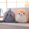 Sacs à dos en peluche 30 cm Kawaii Simulation sac à dos en peluche poupées d'animaux en peluche hérisson peluches sac à dos enfants dessin animé sacs d'école pour fille cadeaux 231215