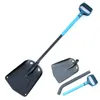 Spade Spade Portable Folding Snow med utdragbart aluminiumhantering Emergency Ice Removal utdragbar för bilens utomhuscamping 231215