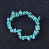 Strand Chip Beads Mixed Color Gemstone Beaded Stretch Bracelet