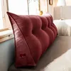 Bedspread Large Bolster Triangular Cushion Headboard Pillow Removable Wedge Reading Pillow For Bed Backrest Pain Relief Sofa Pillow 231214