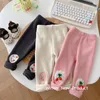 Pantalons d'hiver pour bébés de 0 à 5 ans, Leggings épais mignons, bas chauds en velours intégrés avec dessin animé pour filles de 0 à 5 ans, 2023