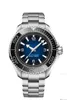 Wristwatches 2023 Mens Automatic Mechanical Watch Stainless Steel Blue Black Ceramic Bezel Sapphire Ultra Deep Wristwatch 45mm