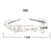 Bandeaux Style coréen avec perles d'imitation blanches pour accessoires de cheveux de mariée chapeaux femmes bijoux de fête de mariage livraison directe cheveux Dhk3F