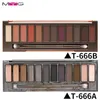 Cień do powiek Myg Smoky Nook Clack Palette Makeup 12 Kolory Mat Matte Glitat z pędzlem 231214