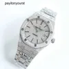 Audemar Pigue Watch AP Diamond Watches باهظة الثمن من الماس الكامل الرجال مشاهدة AP MenWatch Auto Wristwatch 62oi عالية الجودة الحركة الميكانيكية Piglet Uhr Bust لأسفل Montr