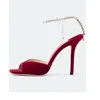 Sandaler Slingback Stilettos Rhinestone Strappy Open Toe Skinny Ladies Shoes Patent Leather Heels Wemen Designer Luxury