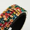 Wholesale Ins Luxury Crystal Rhinestone Headband Baroque Full Colorful Diamond Hair Band Women Party Accessories