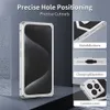 Echte Kohlefaser-Metallhülle für iPhone 15 Pro Max 14 13 Pro Glasfolie Panzerung Kameralinse Schutz Vollständige Abdeckung