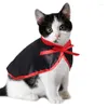 Trajes de gato animal de estimação traje chapéu engraçado vampiro manto festa cosplay vestido acessórios suprimentos bonito dropship