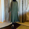 Vêtements ethniques Moyen-Orient Arabe Femmes Vêtements d'extérieur 2023 Automne Mode Lâche Manches Simple Boutonnage Chemise Robe Robe Femmes
