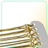 12st Dia 1 5mm Metal Losster Clasps Chains Necklace Lot Women Copper Gold Color Link Chain Halsband Fashion Jycken Längd 40cm269938411