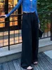 Pantaloni da donna s L 6XL per donna Solido coulisse Vita alta Allentato Stile coreano Moda Gamba larga Sportivo Pantalones De Mujer Quotidiano 231214