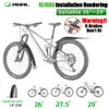 Cykel Fender RBRL Cykel Fender PP Mjuk plast Lämplig för 24-29 tum cyklar MTB DH Bakre stötcykel Tjockna stänkskydd Tillbehör 231214